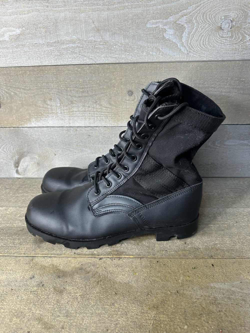 Rothco 8" Tall Men's Size 13R Panama Sole G.I. Type Jungle Boots Combat Black